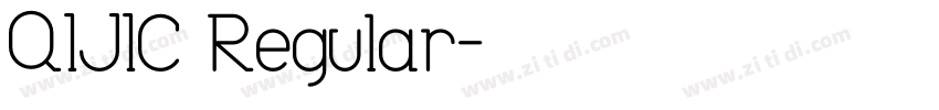 QIJIC Regular字体转换